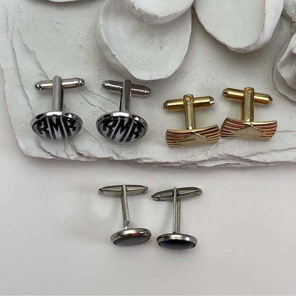 Gatsby Style Cuff Link Lot - Picture 7 of 8